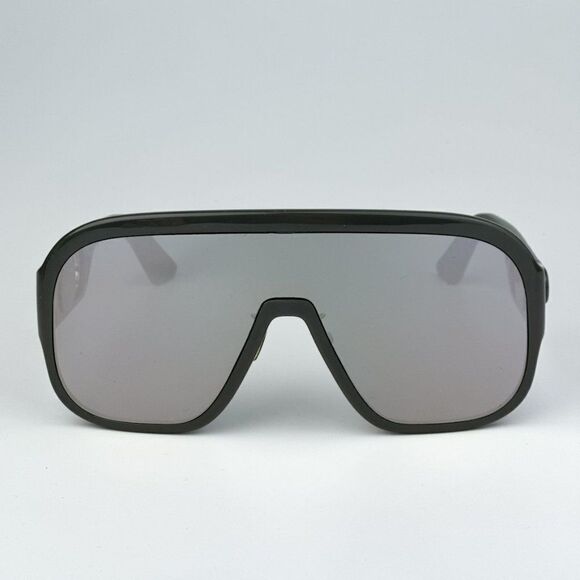 NEW Dior DIORBOBBYSPORT M1U 45A7 Grey Silver Mirror Unisex Mask Sunglasses